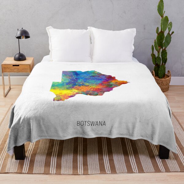 Item preview, Botswana Watercolor Map designed and sold by ArtPrints.