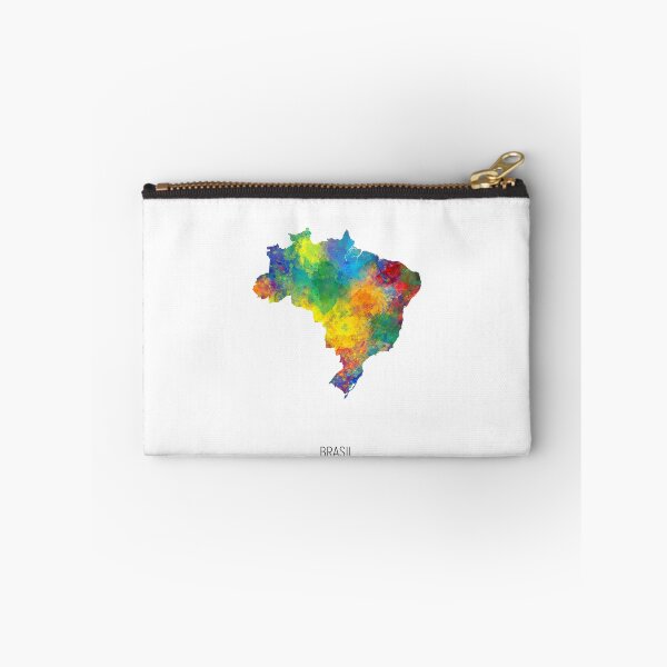 Artikelvorschau, Brasil Watercolor Map entworfen und verkauft von ArtPrints.