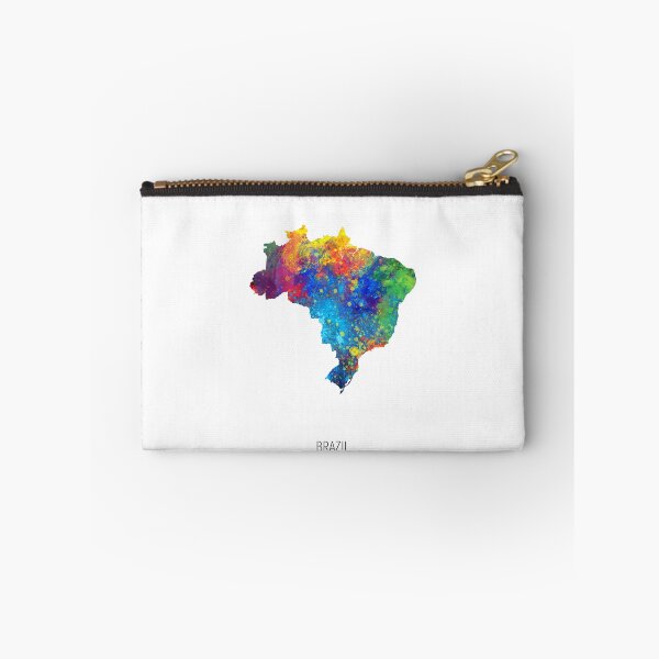 Artikelvorschau, Brazil Watercolor Map entworfen und verkauft von ArtPrints.