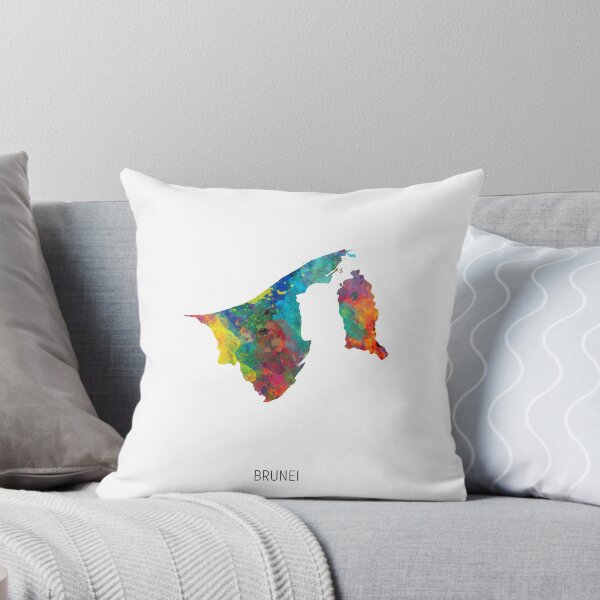 Item preview, Brunei Watercolor Map designed and sold by ArtPrints.