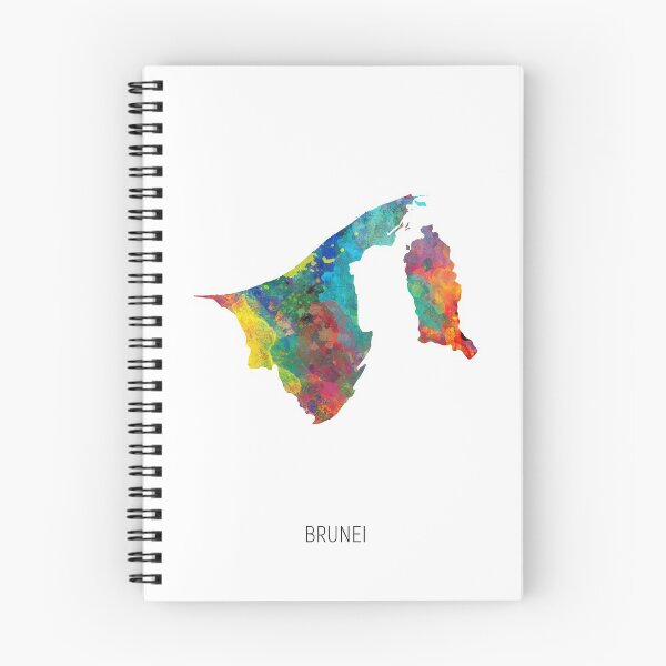 Item preview, Brunei Watercolor Map designed and sold by ArtPrints.