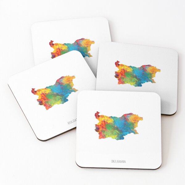 Item preview, Bulgaria Watercolor Map designed and sold by ArtPrints.