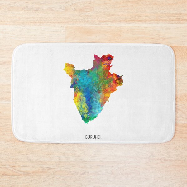 Item preview, Burundi Watercolor Map designed and sold by ArtPrints.
