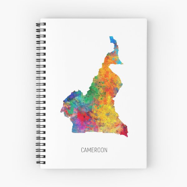 Item preview, Cameroon Watercolor Map designed and sold by ArtPrints.