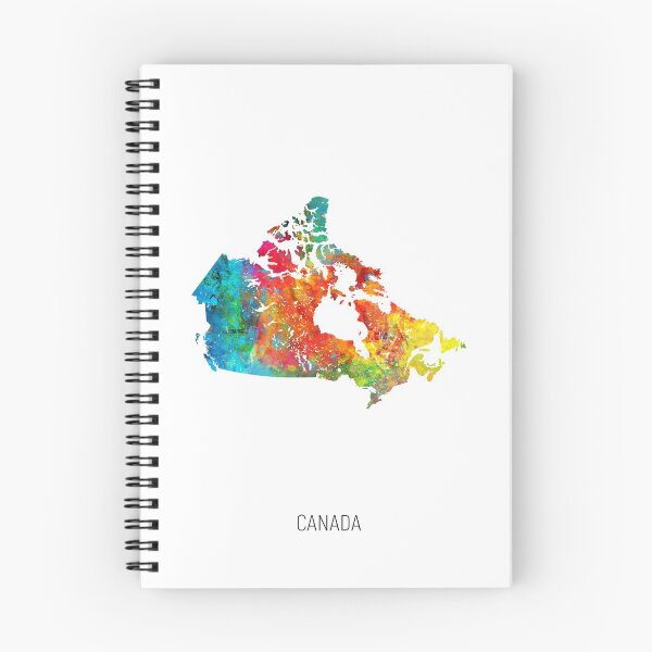 Item preview, Canada Watercolor Map designed and sold by ArtPrints.