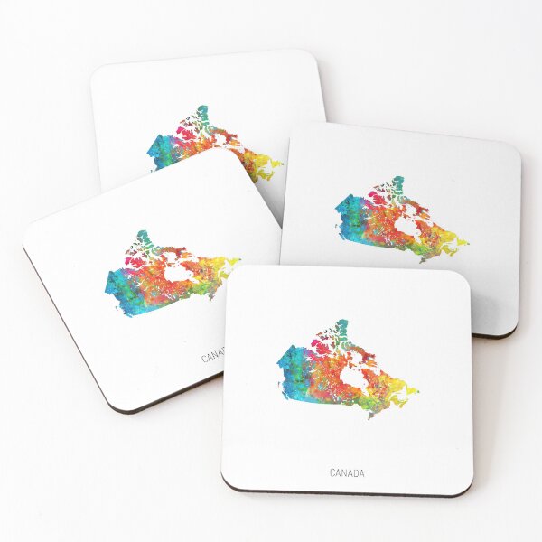Item preview, Canada Watercolor Map designed and sold by ArtPrints.