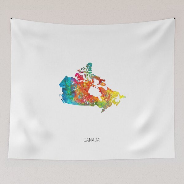 Item preview, Canada Watercolor Map designed and sold by ArtPrints.