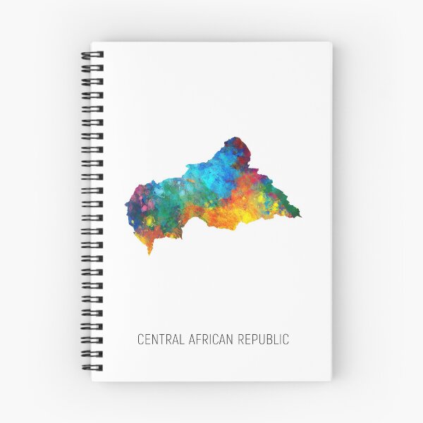 Item preview, Central African Republic Watercolor Map designed and sold by ArtPrints.