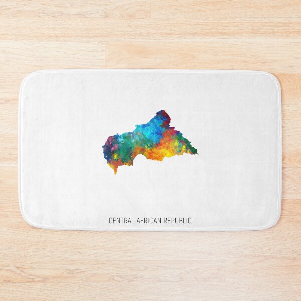 Item preview, Central African Republic Watercolor Map designed and sold by ArtPrints.