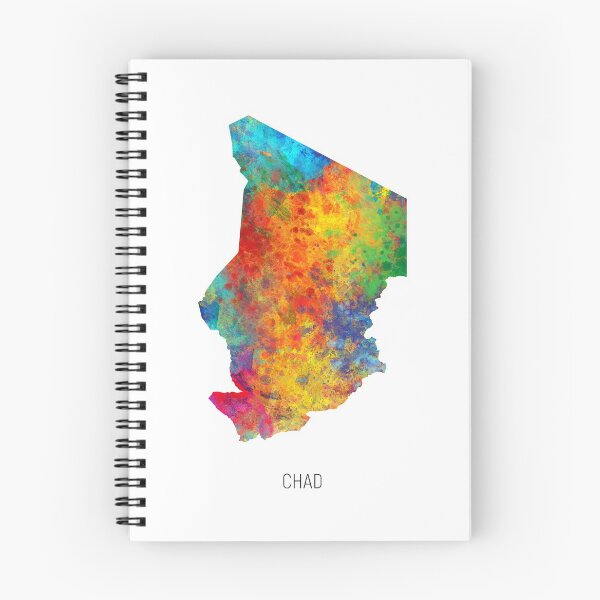 Item preview, Chad Watercolor Map designed and sold by ArtPrints.