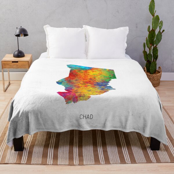 Item preview, Chad Watercolor Map designed and sold by ArtPrints.