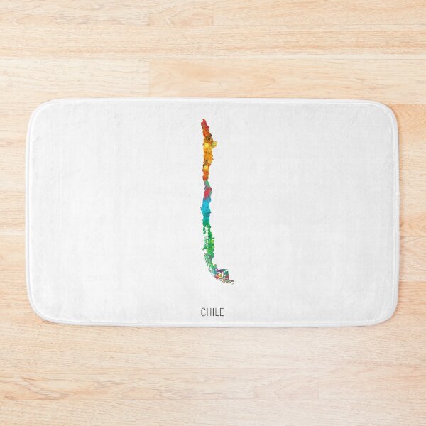 Item preview, Chile Watercolor Map designed and sold by ArtPrints.