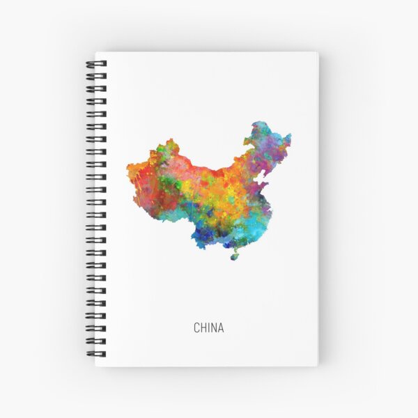 Item preview, China Watercolor Map designed and sold by ArtPrints.