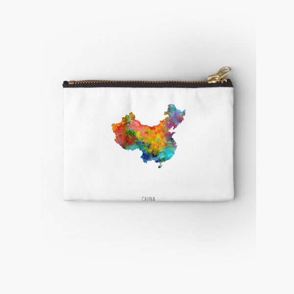 Item preview, China Watercolor Map designed and sold by ArtPrints.