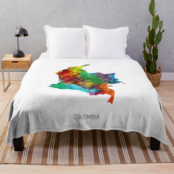 Artikelvorschau, Colombia Watercolor Map entworfen und verkauft von ArtPrints.