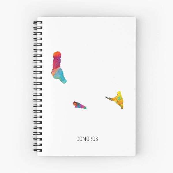 Item preview, Comoros Watercolor Map designed and sold by ArtPrints.