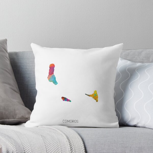Item preview, Comoros Watercolor Map designed and sold by ArtPrints.