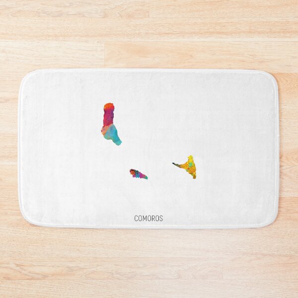 Item preview, Comoros Watercolor Map designed and sold by ArtPrints.