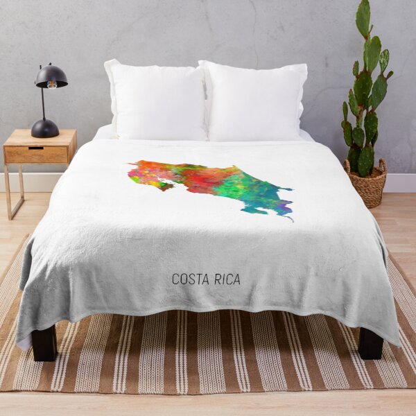 Item preview, Costa Rica Watercolor Map designed and sold by ArtPrints.