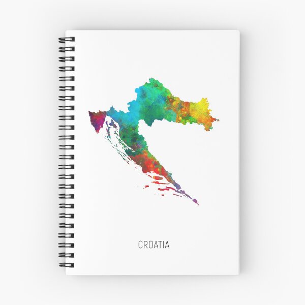Artikelvorschau, Croatia Watercolor Map entworfen und verkauft von ArtPrints.