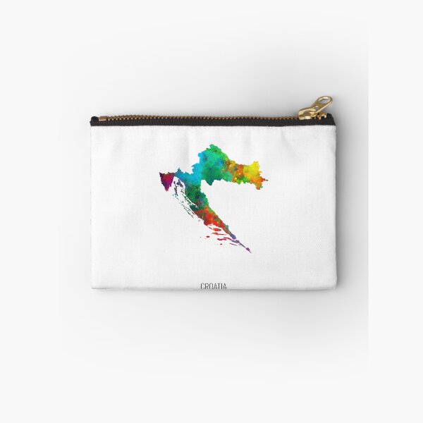Item preview, Croatia Watercolor Map designed and sold by ArtPrints.