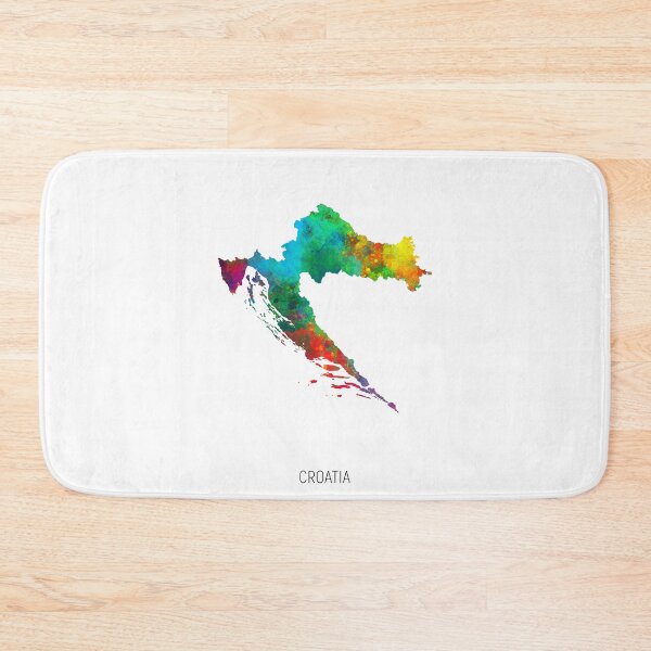 Artikelvorschau, Croatia Watercolor Map entworfen und verkauft von ArtPrints.