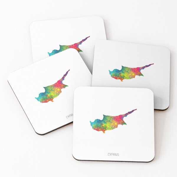 Item preview, Cyprus Watercolor Map designed and sold by ArtPrints.
