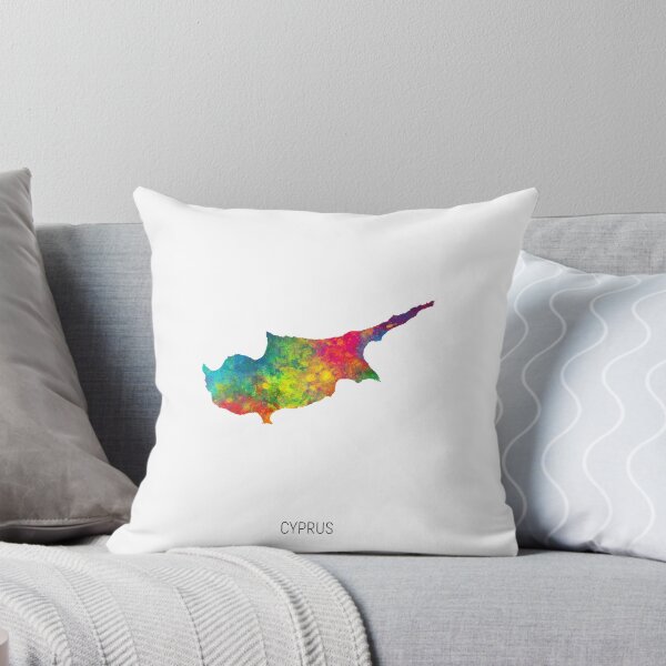 Item preview, Cyprus Watercolor Map designed and sold by ArtPrints.
