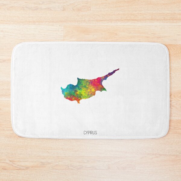 Item preview, Cyprus Watercolor Map designed and sold by ArtPrints.