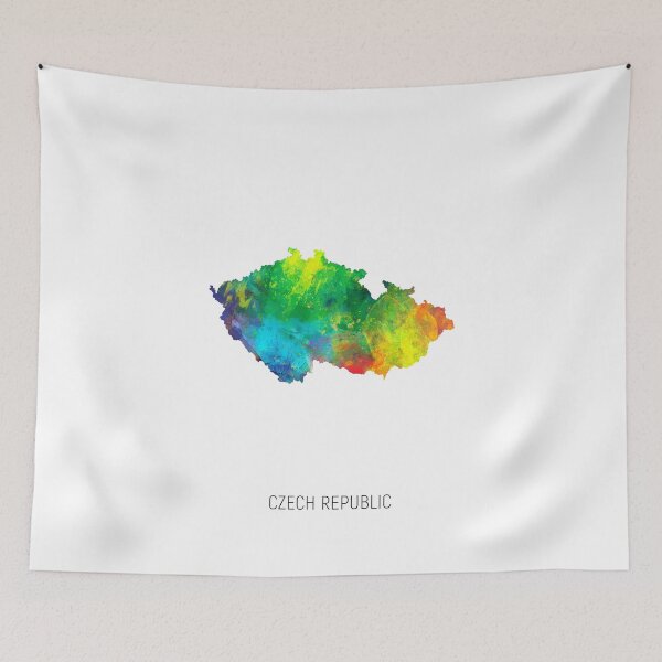 Item preview, Czech Republic Watercolor Map designed and sold by ArtPrints.