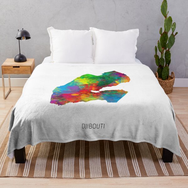 Item preview, Djibouti Watercolor Map designed and sold by ArtPrints.