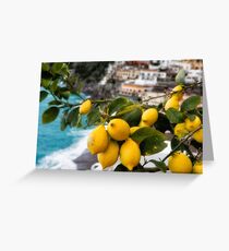 Amalfi Coast Lemon Tree Greeting Card