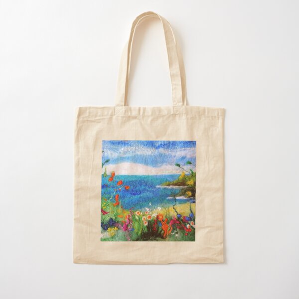 Seaside meadow Cotton Tote Bag