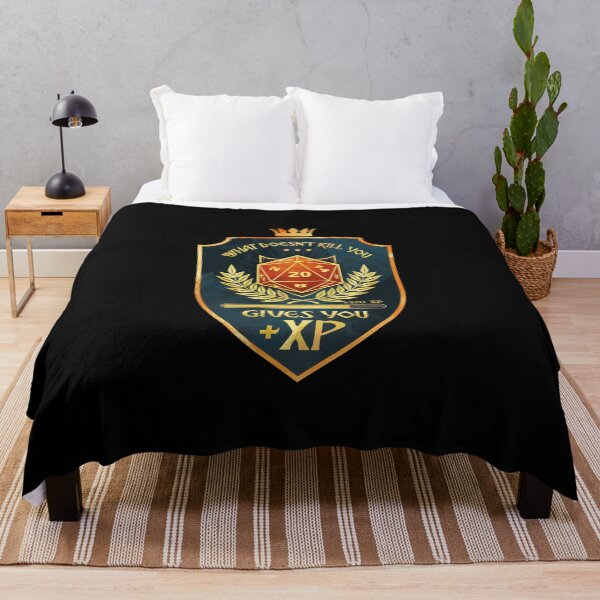 Item preview, What Doesn't Kill You Gives You XP designed and sold by D20Tees.