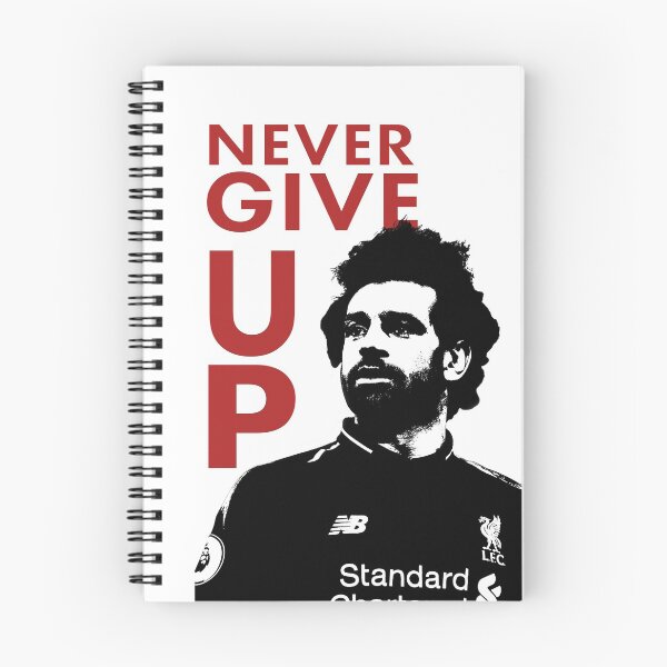 Item preview, Never give up - Mohamed Salah designed and sold by zibik-design.