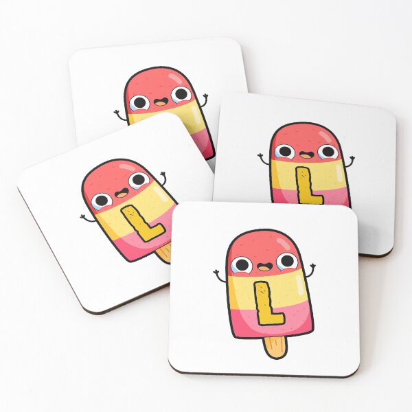 Item preview, Alphabet Letter L Cute Cool Popsicle        designed and sold by kidsmonogram.