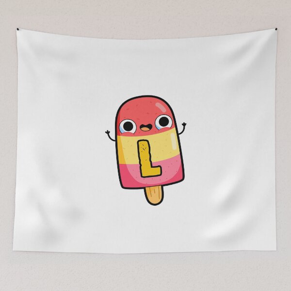 Item preview, Alphabet Letter L Cute Cool Popsicle        designed and sold by kidsmonogram.