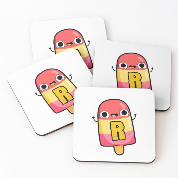 Item preview, Alphabet Letter R Cute Cool Popsicle        designed and sold by kidsmonogram.