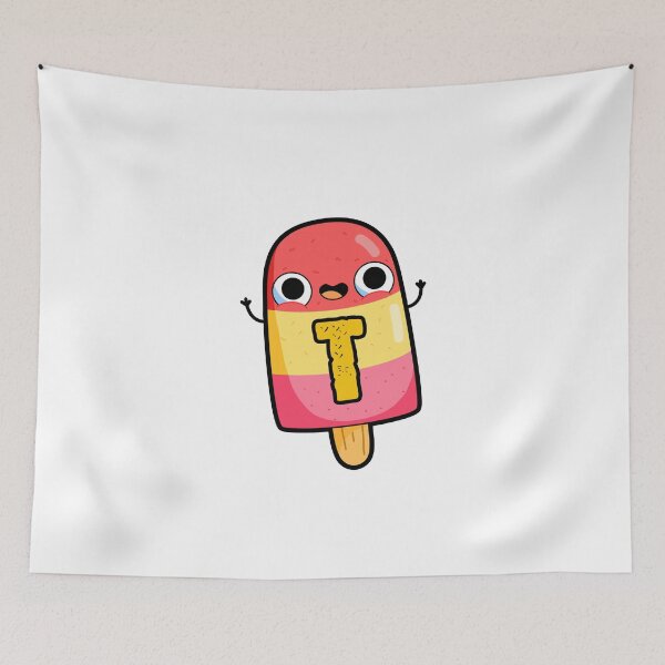 Artikelvorschau, Alphabet-Buchstabe T Nettes cooles Eis am Stiel entworfen und verkauft von kidsmonogram.