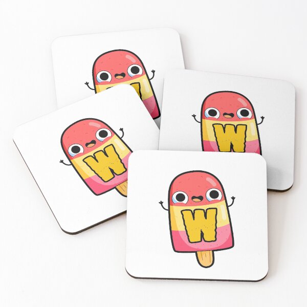 Item preview, Alphabet Letter W Cute Cool Popsicle        designed and sold by kidsmonogram.