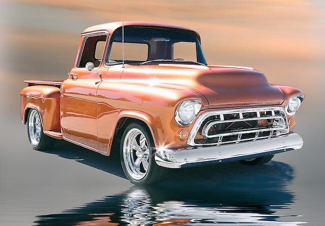  57 Chevy Truck  by Stephen Warren Redbubble