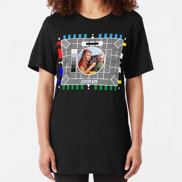 NDVH Testcard F BBCtv Slim Fit T-Shirt