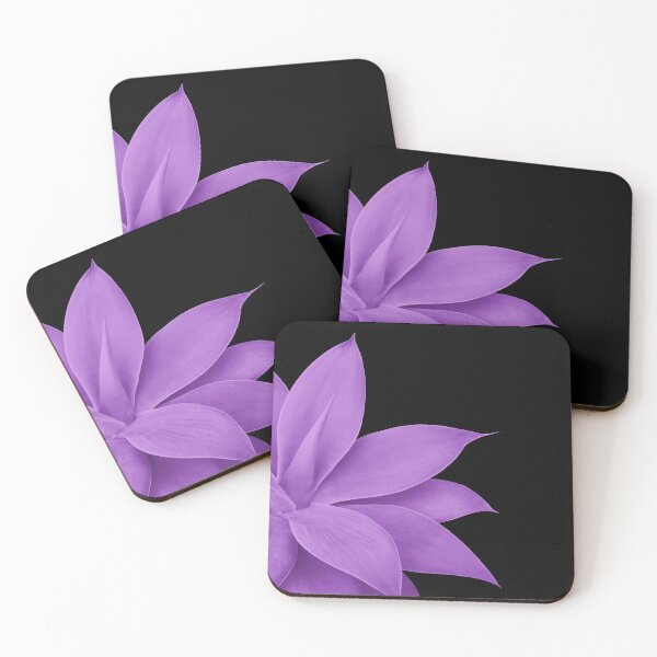 Item preview, Agave Finesse #10 - Purple on Black #tropical #decor #art designed and sold by Anita's & Bella's Art.
