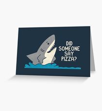 Hungry Shark Greeting Card
