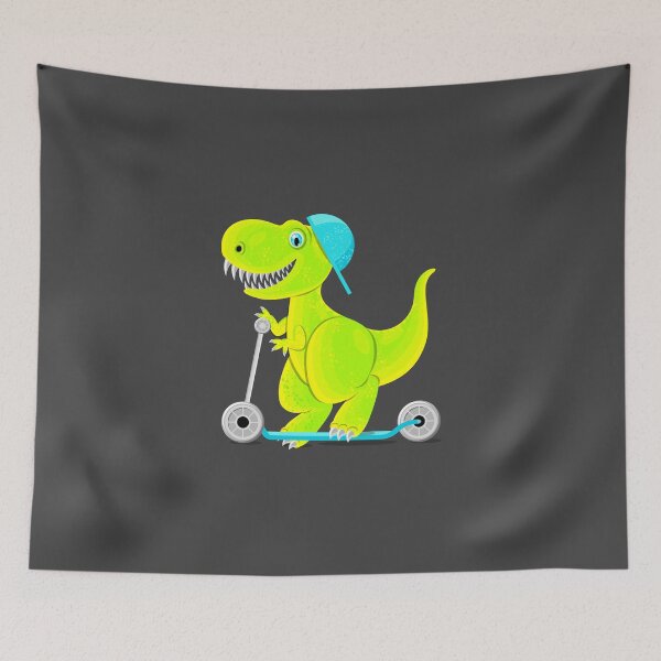 Item preview, Dinosaur teen ride a scooter designed and sold by Julia Faranchuk.