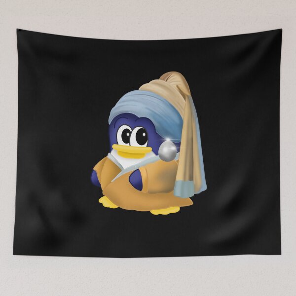 Item preview, A Penguin With A Pearl Earring designed and sold by RitaLaiArt.
