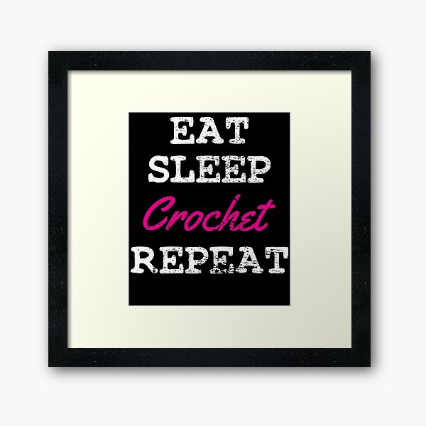 Crocheting Framed Art Print