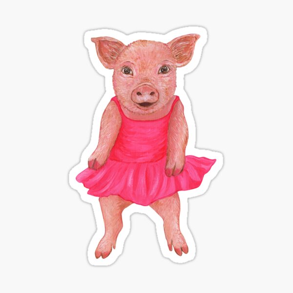 The Pink Piglet Sticker