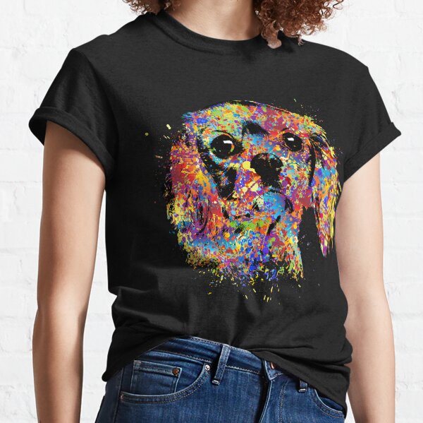 Colorful Cavalier King Charles Spaniel Classic T-Shirt