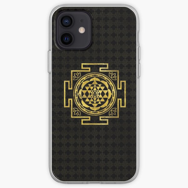 Golden Sri Yantra / Sri Chakra iPhone Soft Case